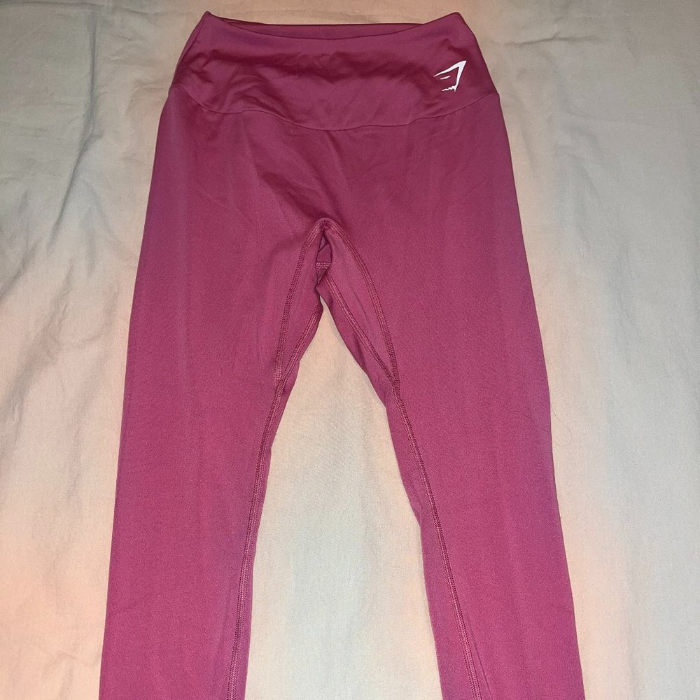 Gymshark Training 7/8 Leggings - Bright Pink - Small